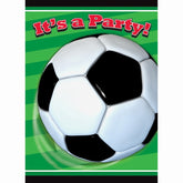 Cartons d'invitations - Soccer - 8/Pqt